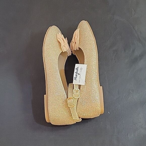 BRAND NEW TAHARI MARY BOWKNOT DESIGN ANKLE STRAP GLITTER EMBROIDERY SHOE - Picture 9 of 14